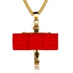 color: Antique Gold + Plated Chain