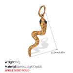 color: PJ290BKG Black Stone Single-sided Gold Pendant