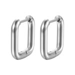 color: Round Wire Square Steel Color Ear Cuff MS-082 1 Pair