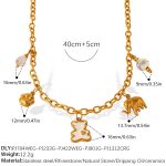 color: XL594G3.9MM-11 Multi-element Necklace