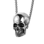 color: Skull Steel Color + Stainless Steel Chain