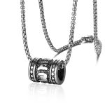 color: Six-Word Mantra + Stainless Steel Chain