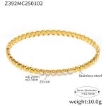 color: Z392-Gold Zircon Bangle
