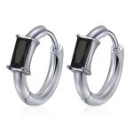 color: MS-763 Steel Color Rectangle Black Rhinestone
