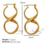 color: EH167 Gold Earrings