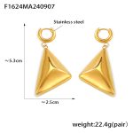 color: F1624-Gold Earrings