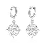 color: Steel Color Astrolabe Ear Cuff MS-691