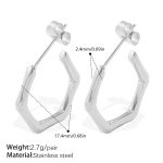 color: EH1271S Silver Earrings