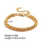 color: Bracelet B-Size 008 Gold