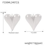 color: F330-Steel Color Earrings