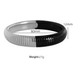 color: 12mm Width (Ring Size 60mm)SZ12 Steel-Black