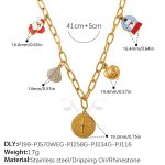 color: XL618G1 Gold Necklace