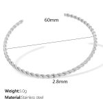 color: SZ186S Silver Bangle