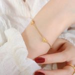 color: E423-Gold Bracelet -15+5cm