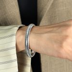 color: SZ11 Steel Color Width 0.8cm(Ring Size 5.5cm)