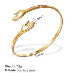color: SZ238G Adjustable Gold Bangle