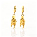 Hip-hop-style stainless steel hoop earrings, luxe and sophisticated Ankh cross ear cuffs, Egyptian pharaoh-inspired drop earrings for women.