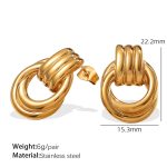 color: EH877G Gold Earrings