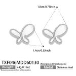 color: TXF046-Steel Color Earrings