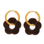 color: MYTXF107-Dark Brown Color Earrings