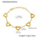 color: E602-Gold Bracelet 16+4cm