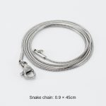 color: Snake Bone Chain (Steel Color)