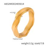 color: A832-Gold Ring / size: US 6