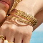 French Style New Design Stainless Steel 18K Gold Plating Advanced Simple Female Accessories Bracelet