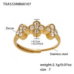 color: TXA533-White Zircon Ring -Size 7