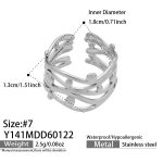 color: Y141-Steel Color Ring / size: US 7
