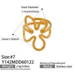 color: Y142-Gold Ring / size: US 7