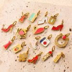 Fun Colorful Oil Necklace Pendant Collection Love High Heel Shoes Crown Modeling Jewelry Accessories