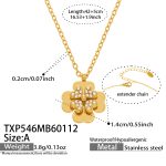 color: TXP546-A Style Gold Necklace 42+5cm