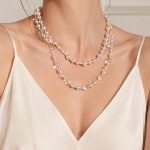 Irregular Pearl Necklace French Entry Lux Elegant Sweater Chain Simple Advanced Necklace Women