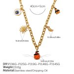 color: XL578G5.1MM-1 Multi-element Necklace