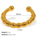 color: SZ188G Gold Bangle