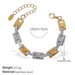color: SL373SG Two-tone Gold Bracelet