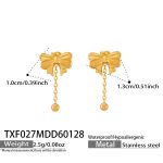 color: TXF027-Gold Earrings
