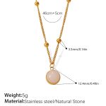 color: XL877WEG Natural Stone Necklace