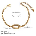 color: SL306G Gold Bracelet