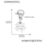 color: D240-Steel Color Flower Pendant 1
