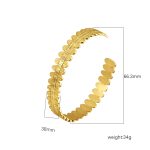 color: Size 40 Gold Bangle