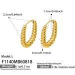 color: F1140-Gold Earrings -L-MB