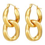 color: Chain & Clasp Mixed Connected Ear Cuff Gold