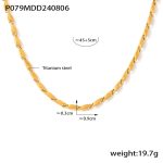 color: TXP079-Gold Polished Segment Length 9mm