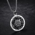 color: Enamel Sun + Stainless Steel Chain