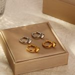 Stainless Steel Love N Earrings Earrings Korean Style Simple Ear Bones Buckle Sales