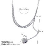 color: XL361S Silver Necklace