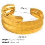 color: SZ176 Gold Bangle