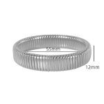 color: SZ16 Steel Color Width 12mm(Ring Size 55mm)